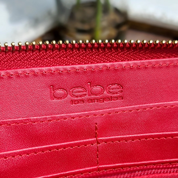 NWOT BEBE red wallet - Picture 6 of 9